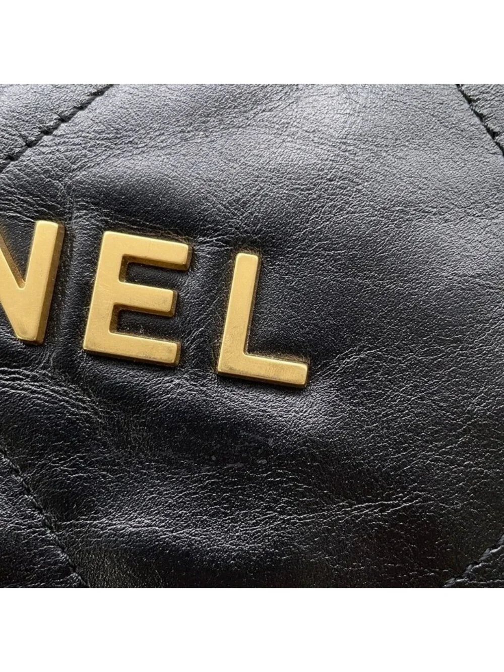 Chanel Backpack 22 Small Shiny Calfskin Black